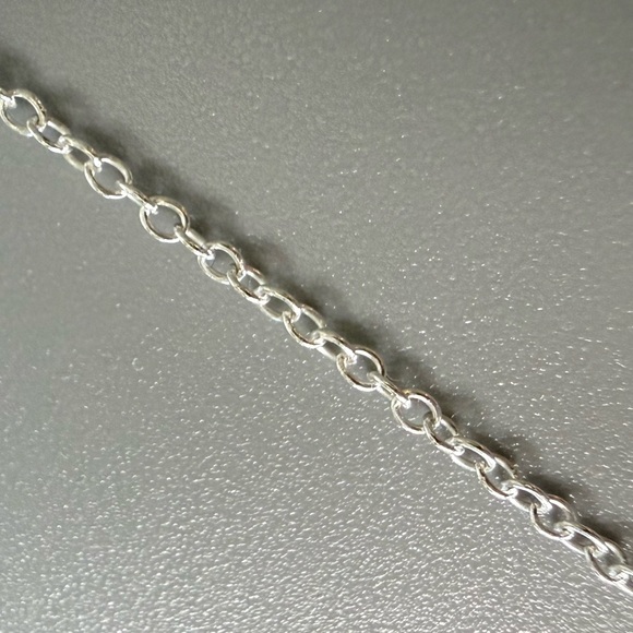 Sterling Silver Rectangle Moon and Stars Necklace - Picture 16 of 17